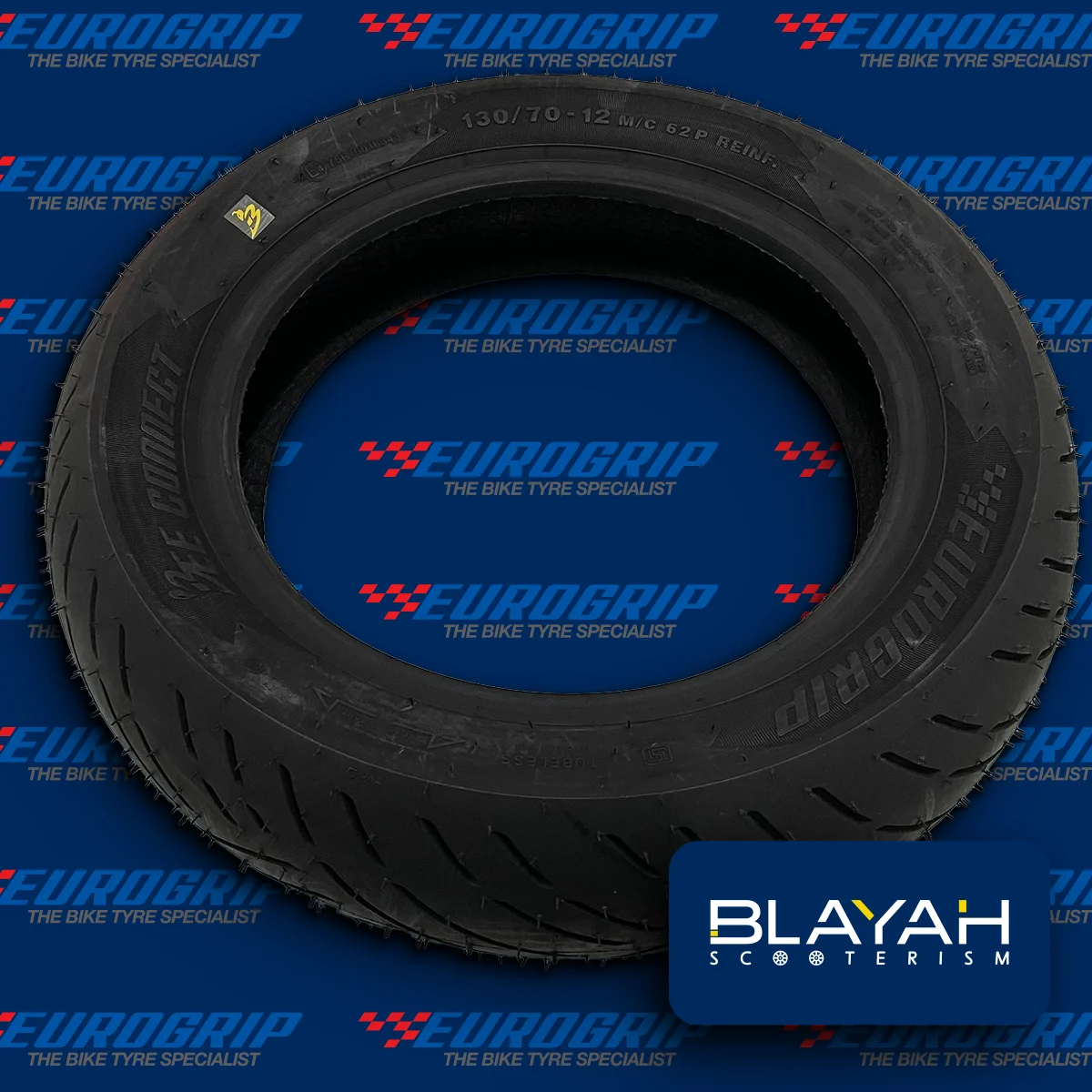 Pneu 130/70-12 Tubeless EUROGRIP🇪🇺 (PN1307012T62E) - Eurogrip - Pièce Scooter Tunisie