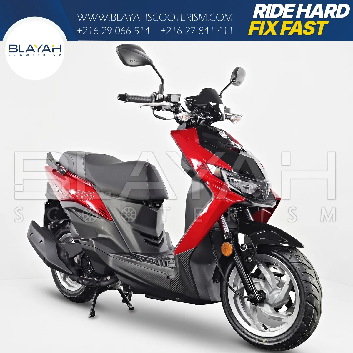 SYM JET 4 RX 125CC RED - Sym by Mega cycle - Pièce Scooter Tunisie