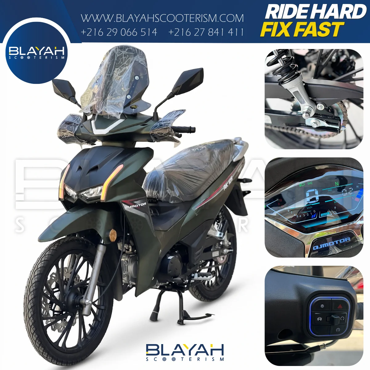 QJ RK-125 - QJMOTORS - Pièce Scooter Tunisie