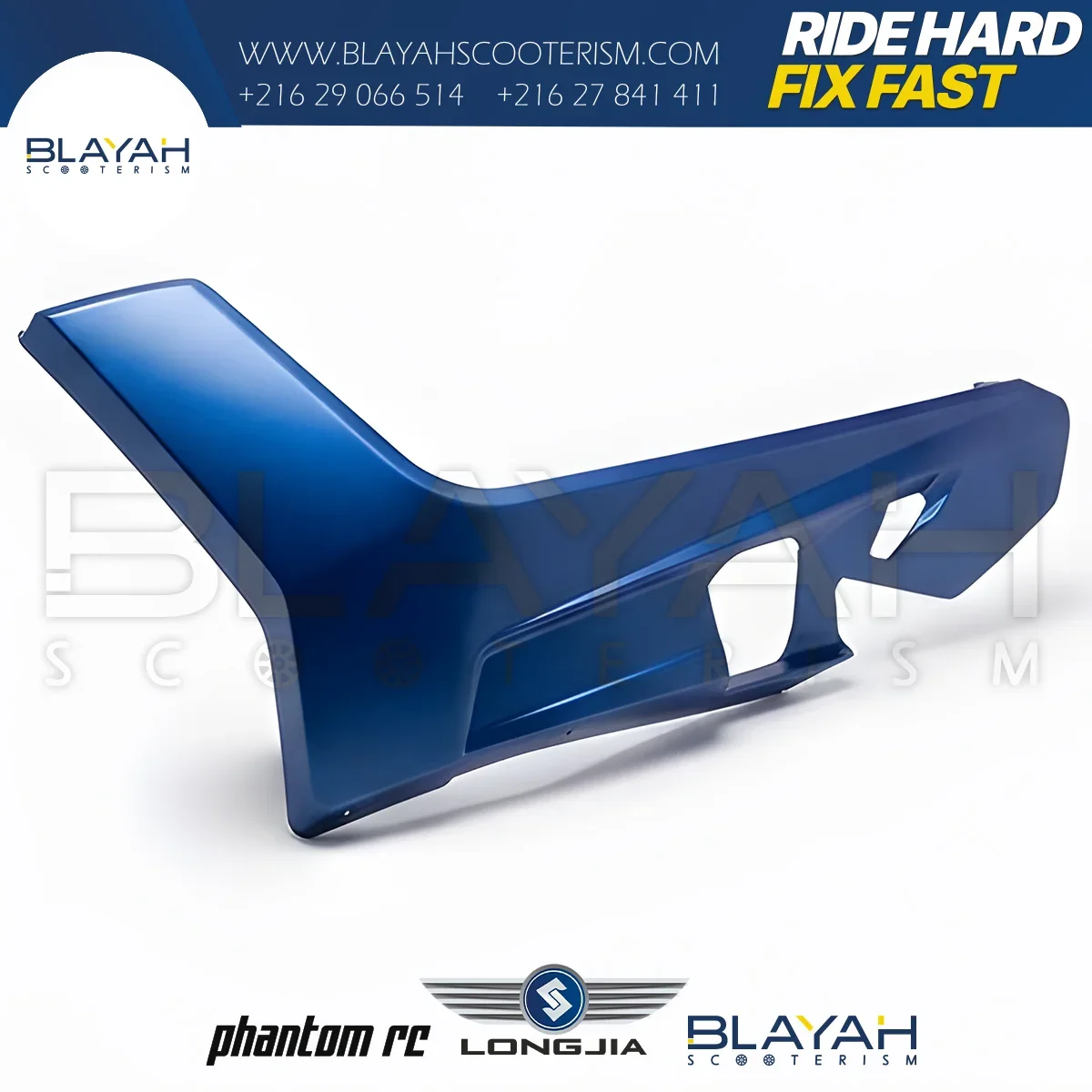Bas De Caisse Gauche blue Z1 - Longjia - Pièce Scooter Tunisie